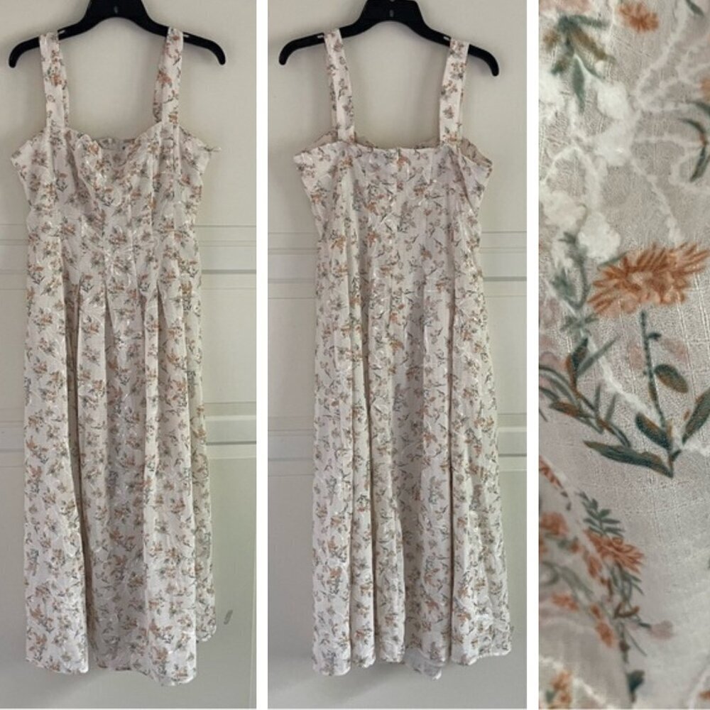 En Saison Hayley Floral Jacquard Sundress